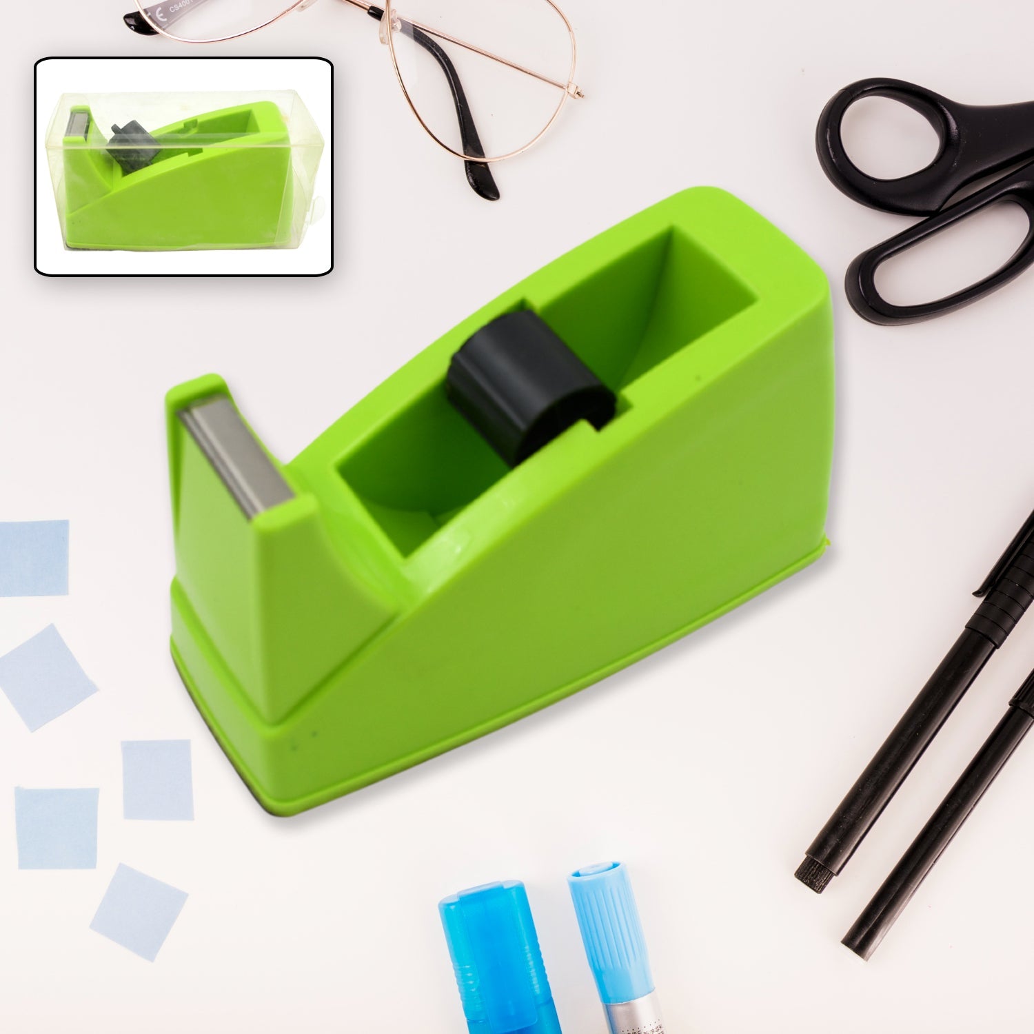9514 Plastic Tape Dispenser Cutter for Home Office use, Tape Dispenser for Stationary, Tape Cutter Packaging Tape School Supplies (1 pc / 515 Gm) 9514 Plastic Tape Dispenser Cutter for Home Office use, Tape Dispenser for Stationary, Tape Cutter Packaging Tape School Supplies (1 pc / 515 Gm)